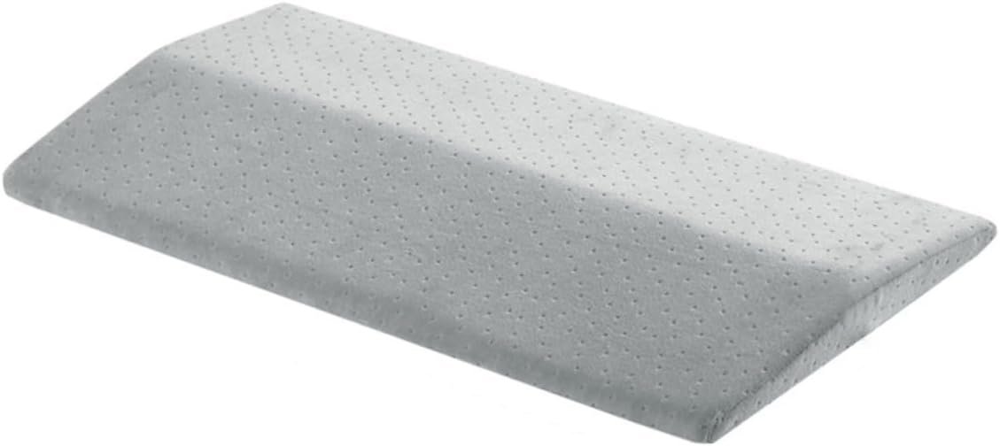 Waist Support Pillow for Pregnant Women Medium Memory Foam Back Cushion for Sleep Relaxation Grey Lumbar Protector for Bed Car and Travel