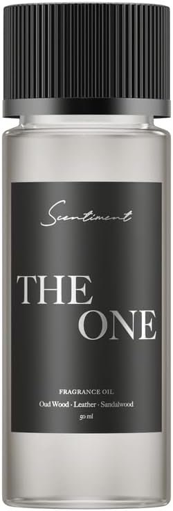 Scentiment Diffuser Oil – The One | Inspired by Luxury Five Star Hotel Lobby Scent | Aromatherapy Fragrance Oil | Notes of Cardamom, Leather, Lemon with Cinnamon & Sandalwood (50ml)
