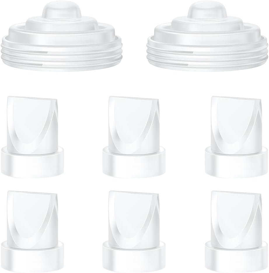 6Pcs Duckbill Valves and 2Pcs Diaphragm Compatible with Momcozy M5 Breast Pump, Breast Pump Replacement Accessories for Momcozy M5, Replacement Accessories