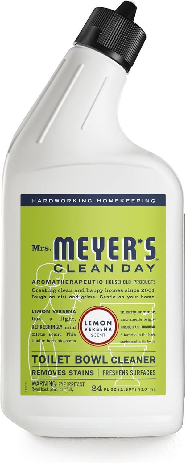 MRS. MEYER’S CLEAN DAY Liquid Toilet Bowl Cleaner, Stain Removing, Lemon Verbena, 24 oz