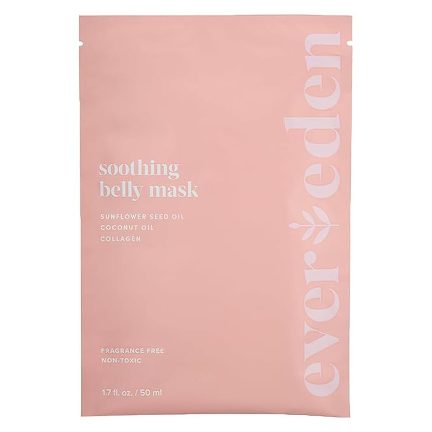 Evereden Soothing Belly Mask for Stretch Marks – One Size | 1 count | Belly Mask for Pregnancy | Clean Pregnancy Skincare | Non-toxic and Fragrance Free