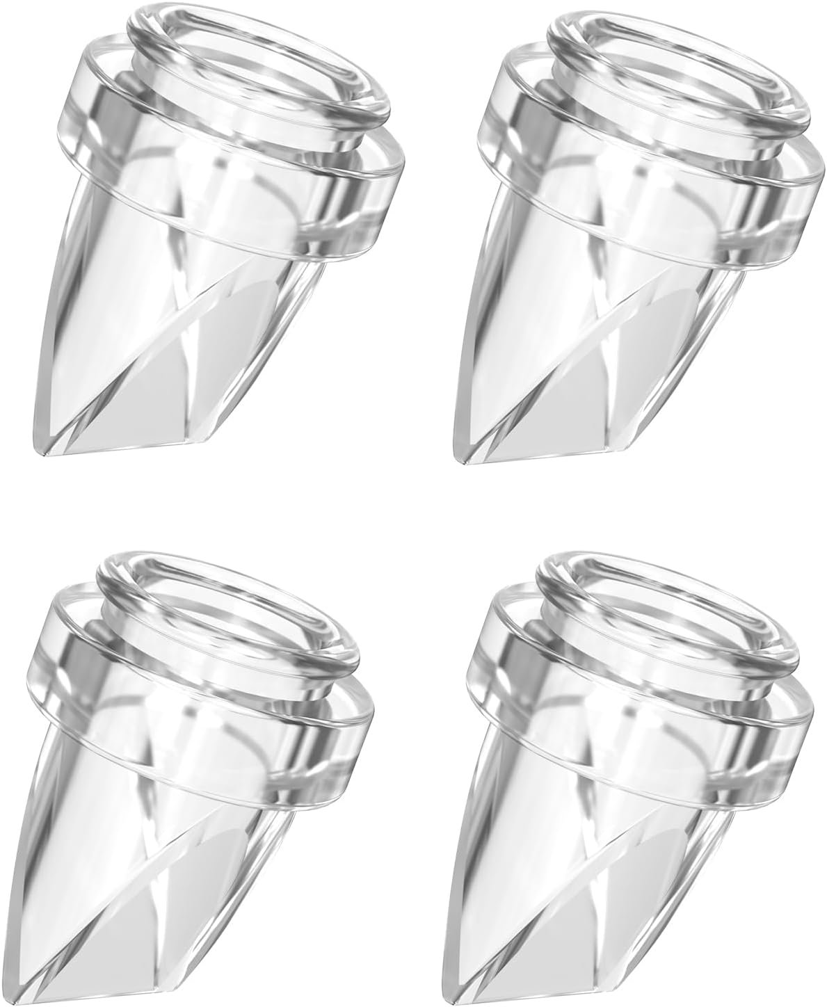 Breast Pump Parts Duckbill Valve Replacement Accessories Portable Compatible with MOMMED Mumgaroo MISSAA Bioby S18 S21 S23 Lansinoh NCVI Nuliie NICEGR Life S32 Eufy e10, 4 Pcs