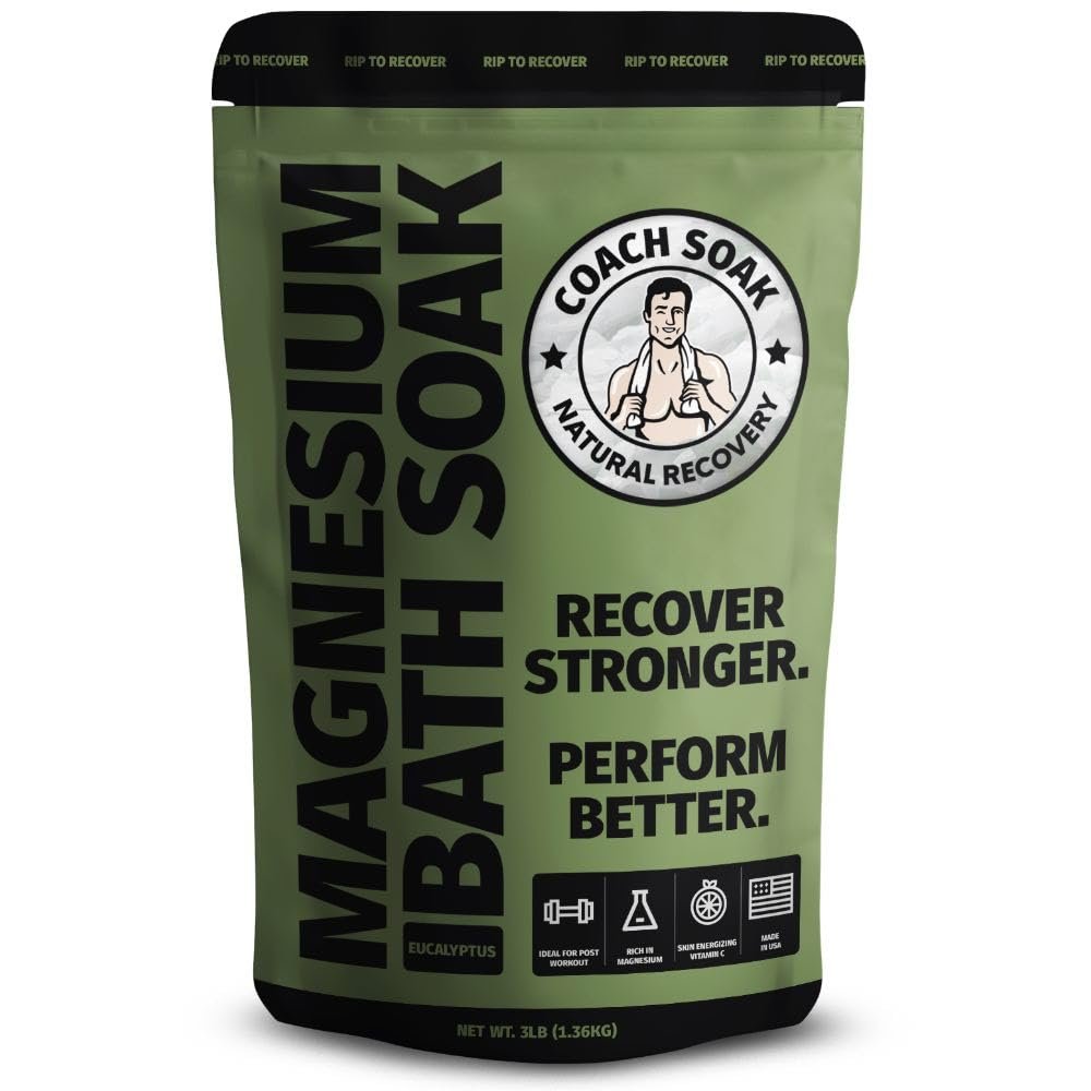 Magnesium Bath Soak I Coach Soak Post-Workout Muscle Recovery