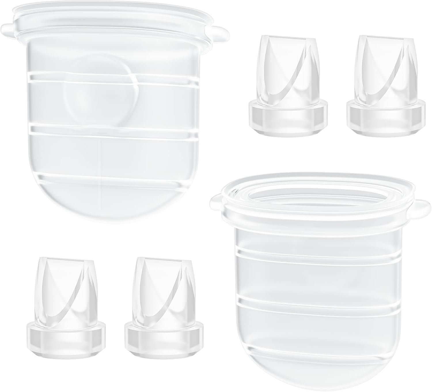 6PCS M6 Duckbill Valves & Silicone Diaphragm Compatible with Momcozy Mobile Style, Not Original M6 Replacement Parts