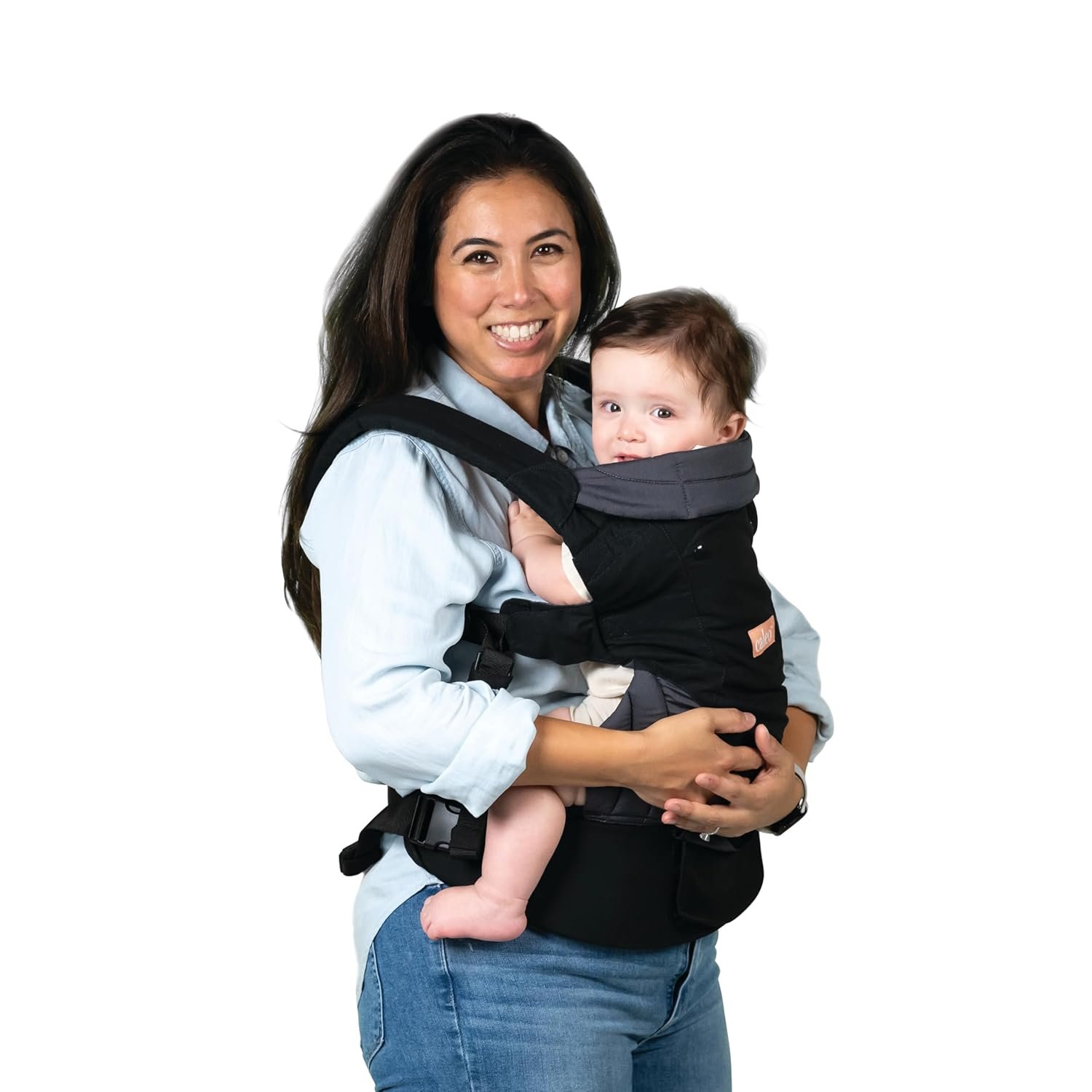 Baby Trend Caleo 3-in-1 Newborn Carrier, 100% Cotton, Snuggle Midnight