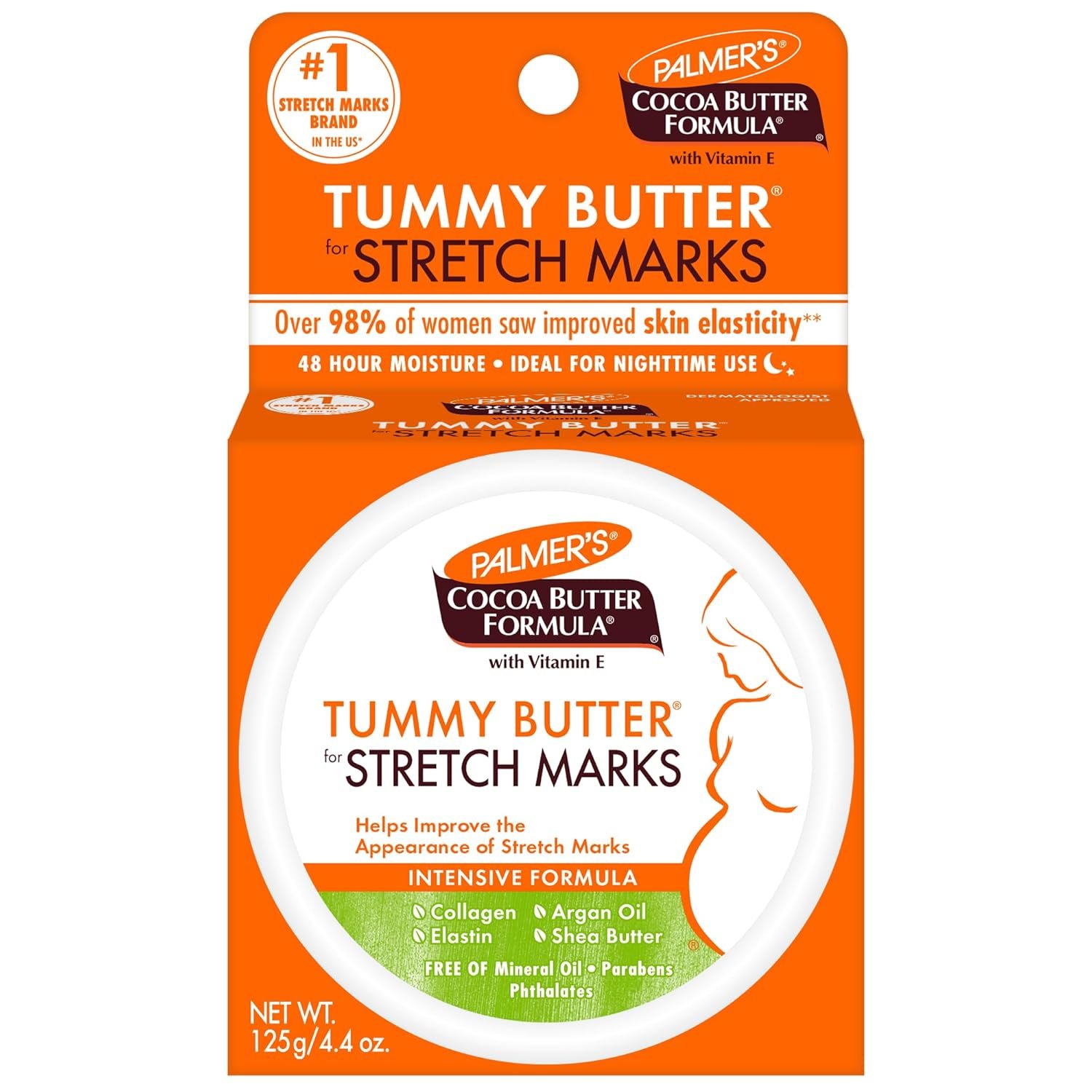 Palmer’s Cocoa Butter Formula Tummy Butter Balm for Stretch Marks and Pregnancy Skin Care, 4.4 Ounces