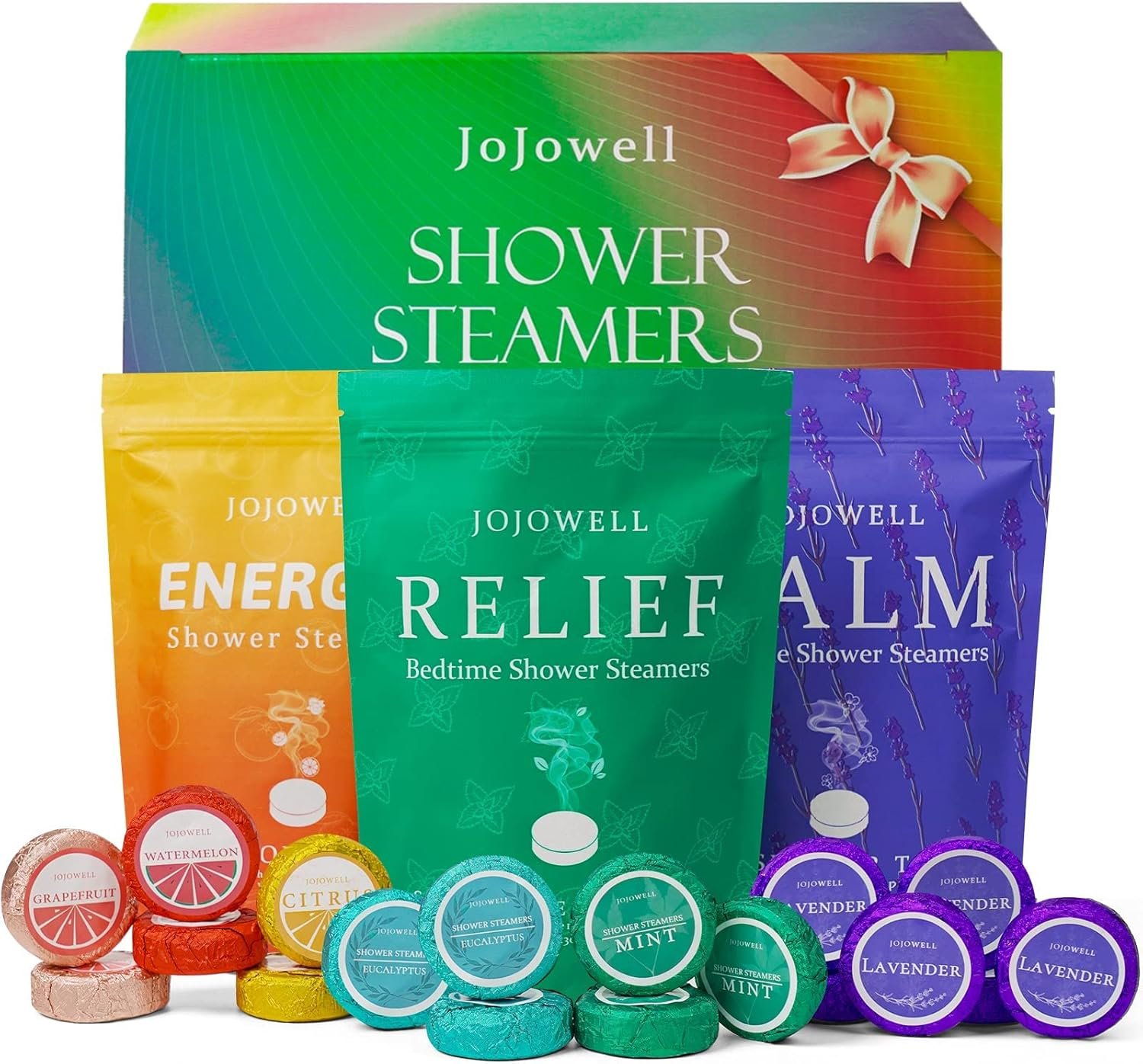 Shower Steamers Aromatherapy – 18 Pack Birthday Gifts for Women, Self Care, Christmas Gifts Stocking Stuffers for Adults, Women, Men, Mom, Teens, White Elephant, Relaxation Home SPA