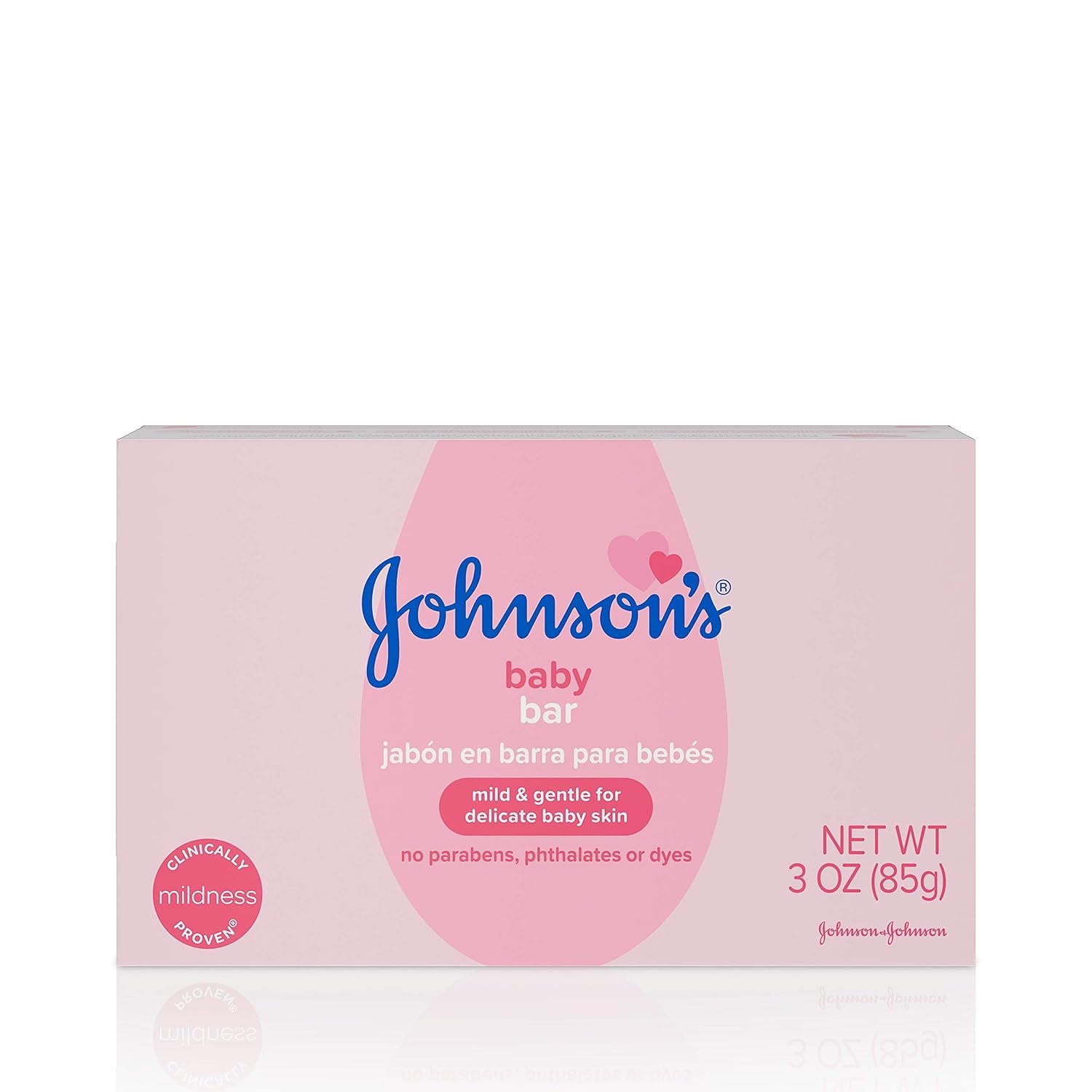 Johnson’s Baby Soap Bar Gentle for Baby Bath and Skin Care, Hypoallergenic, 3 oz