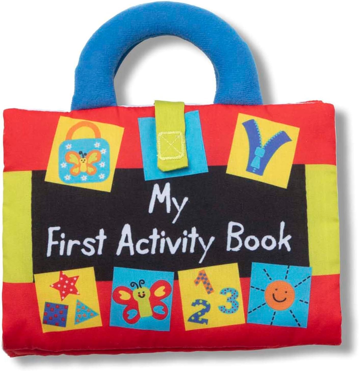 Melissa & Doug K’s Kids My First Activity Book 8-Page Soft Book for Babies and Toddlers Early Learning Developmental Plush Soft Activity for Babies and Toddlers