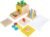 Adena Montessori 5 in 1 Wooden Montessori Play Kit Baby Toys,Object Permanence Box,Matchstick Color Drop,Cotton Swab Drop Game,Carrot Harvest and Coin Box for Kid 1 Year Old,Gift for Baby 6-12 Month