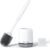 Lefree Silicone Toilet Brush and Holder,Bathroom Cleaner Brush Set,Non-Slip Handle Toilet Bowl Brush with TPR Soft Bristle,Wall Mounted/Floor Standing