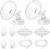 24mm Flange Pump Parts Compatible Spectra S1 S2 9 Breast Pumps Replacement,Full Set Replacements Include Flange Backflow Protector Membrane Duckbill Valve Tube,Not Original Accessories