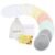 Organic Nursing Pads – 14 Washable Viscose Derived from Bamboo Breastfeeding Pads, Reusable Breast Pads for Breastfeeding, Nipple Pads with Wash Bag (3-Layers, Pastel Touch, 3.9″)