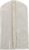 Household Essentials 311393 Hanging Garment Bag | Suit and Jacket Protector | Natural Cotton Canvas with Clear Vinyl Cover, Off-White