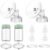 Breast Pump Parts Compatible with Spectra S1/S2/9 Plus/Synergy Gold, Full Set Replacement Parts for Spectra Include 18mm Flange, Duckbill Valve, Backflow Protector, Tubing, Bottle, Not Original Parts