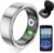 R02 Smart Ring, a Smart Ring for Women and Men, with a Charging case, Supports Heart Rate, Blood Oxygen, Sleep Health Monitoring, and Sports Tracking Ring. (Silver, 10#)
