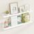 Fun Memories Picture Ledge Shelf for Wall, 36 inch Pine Wood Nursery Book Shelves Set of 2- Wall Book Shelves for Kids Room, Home Decor – Kitchen Spice-White