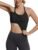 MathCat Seamless Workout Tank Tops with Built in Bra，Racerback Athletic Tank Tops Ribbed Soft Yoga Shirts
