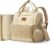 Backpack Diaper Bag,Stylish Waterproof Baby Diaper Bags with Changing Pad,Insulated Pockets,Multi-Function Travel Diaper Backpacks, Baby Registry Search,Khakii