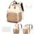 Diaper Bag Backpack – Extra Large Diaper Bag for 2 Kids Twin, Travel Baby Bags for Mom Dad 25-37L Expandable with Changing Pad Earphone Hole, Apricot Beige