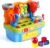 Woby Multifunctional Musical Learning Tool Workbench Toy Set for Kids with Shape Sorter Tools