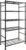 Storage Shelves – 5 Tier Shelf Organizer, Heavy Duty Garage Shelving Unit with Leveling Feet, Stable Metal Shelves Organizer for Pantry, Kitchen and Closet, 33.0″ W x 12.6″ D x 72.0″ H, Black