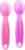 ChooMee Silicone Baby Spoons | 4 Months +, First Stage Baby Led Weaning and Self Feeding | Soft Spoon with Firm Handle | Designed in USA, BPA Free, Premium grade Platinum Silicone | 2 CT