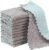 Rachan 11Pack Kitchen Dish Cloths, Reusable Dish Towels, Nonstick Oil Washable Fast Drying, Super Absorbent Coral Velvet Cleaning Cloths for Mom from Daughter Son(Green-grey10 x 6″)