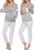 Ekouaer Maternity Pajama Set Nursing Pjs Women Breastfeeding Pregnancy Postpartum Clothes Long Sleeve Top & Pant with Pockets