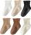 6 Pairs Toddler Ruffle Socks for Girls Baby Grip Socks Non Slip Socks Cute Grippy Frilly